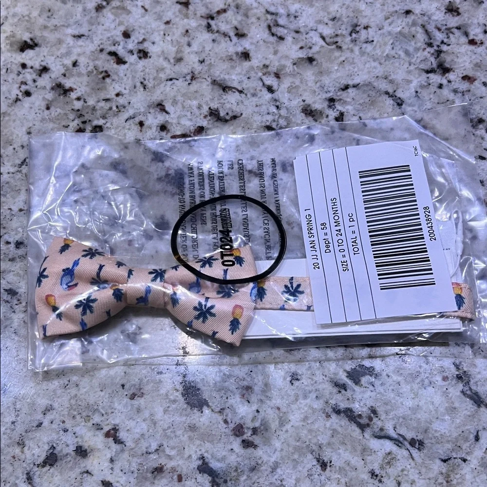 New - Janie and Jack Palm Pineapple Bowtie